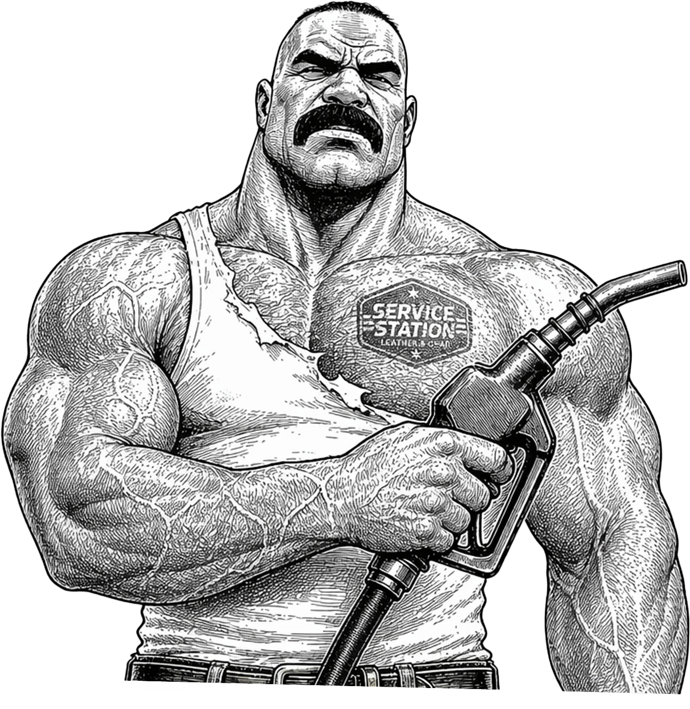 Service Station Attendant Character